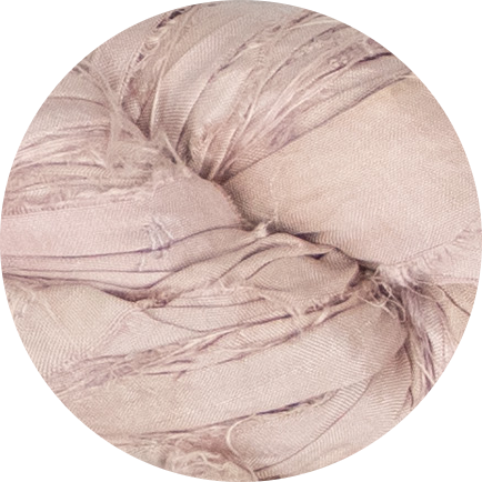 Recycled Sari Silk Ribbon - Lotus