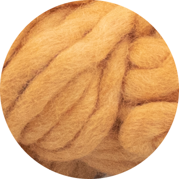 Fine Felted Wool - Russet Orange