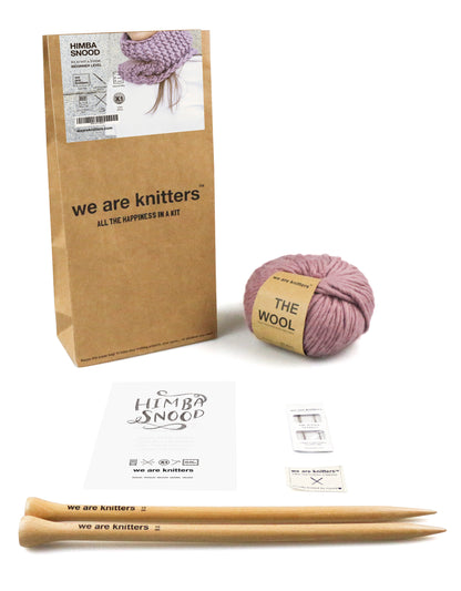 We Are Knitters Knitting Kit - Himba Snood in Digital Lavender