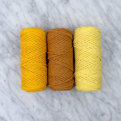 Colored Cotton String 3mm (200gr) - Bundle Sun