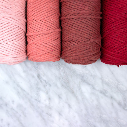 Colored Cotton String 3mm (200gr) - Bundle Rose