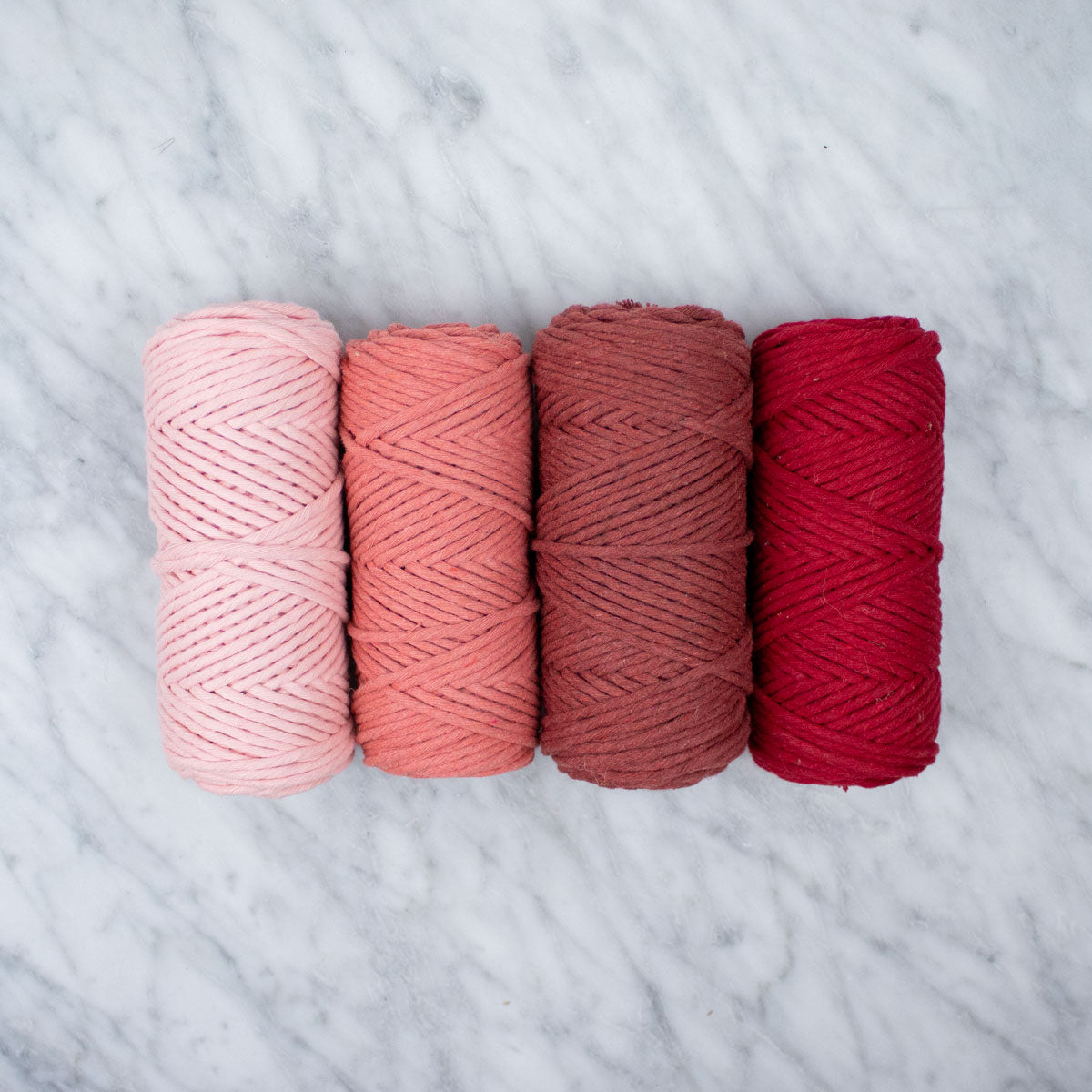 Colored Cotton String 3mm (200gr) - Bundle Rose