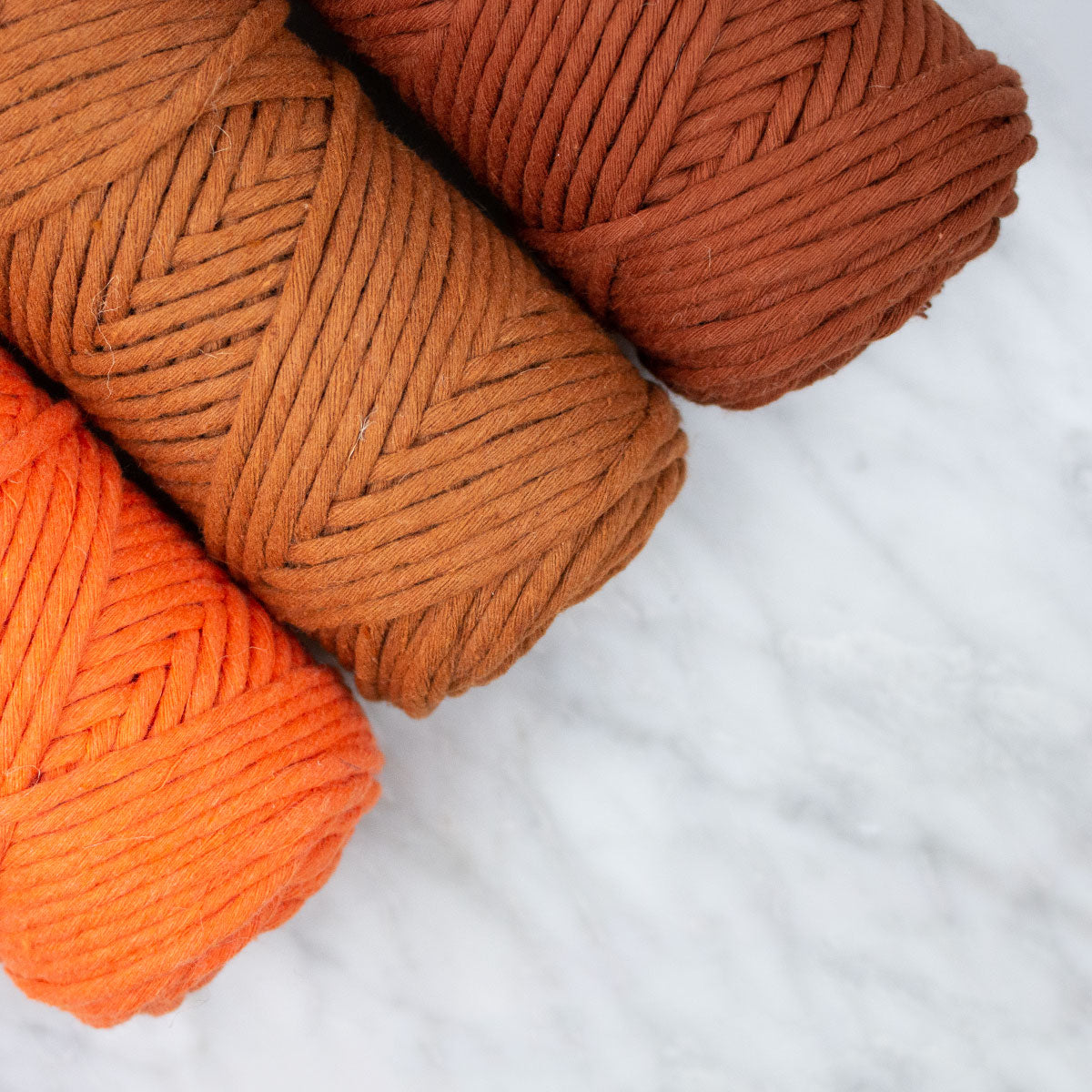 Colored Cotton String 3mm (200gr) - Bundle Copper