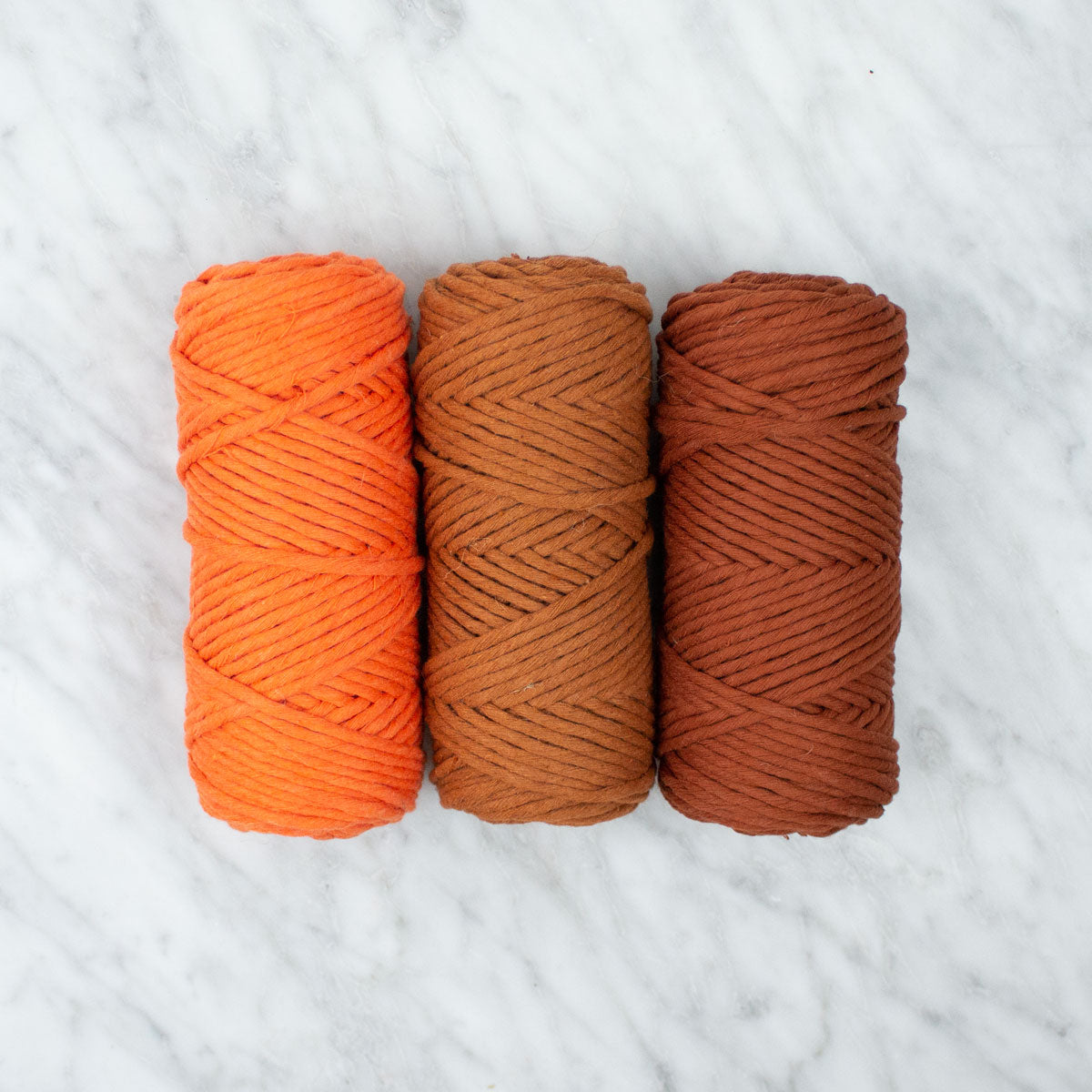 Colored Cotton String 3mm (200gr) - Bundle Copper