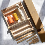 Roll-Tischsets (x2) Webset - Garn und XL-Webstuhl mit Muster