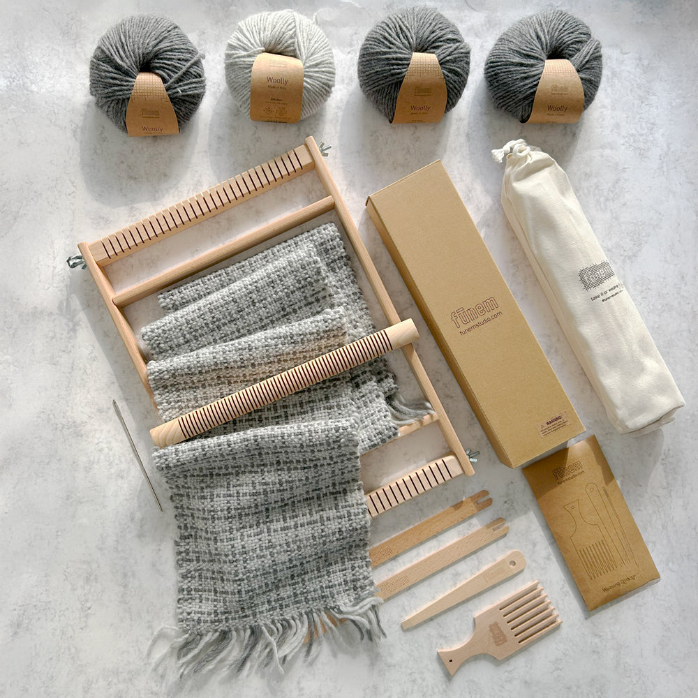 Icicle Scarf  Weaving Kit with Pattern