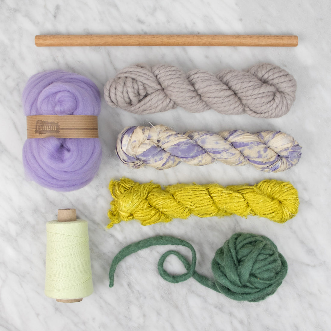 Wall Hanging Weaving Kit Supplies with Pattern - HemmMade x Fūnem Studio