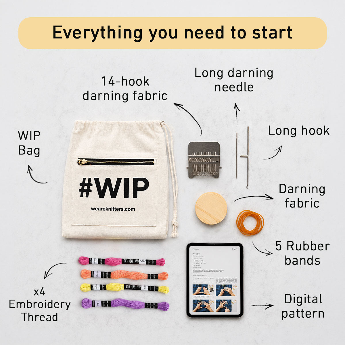 Patch & Play - Swift Loom Beginner Kit + WIP bag