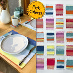 Bundle Coasters (x12) & Placemats (x2) Weaving Kit - Supplies only with Pattern (no loom) - x Painted Sky Textiles