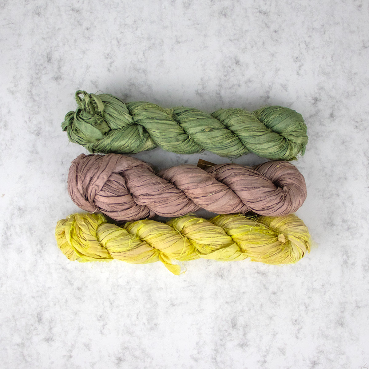 3-Pack Recycled Sari Silk Ribbon