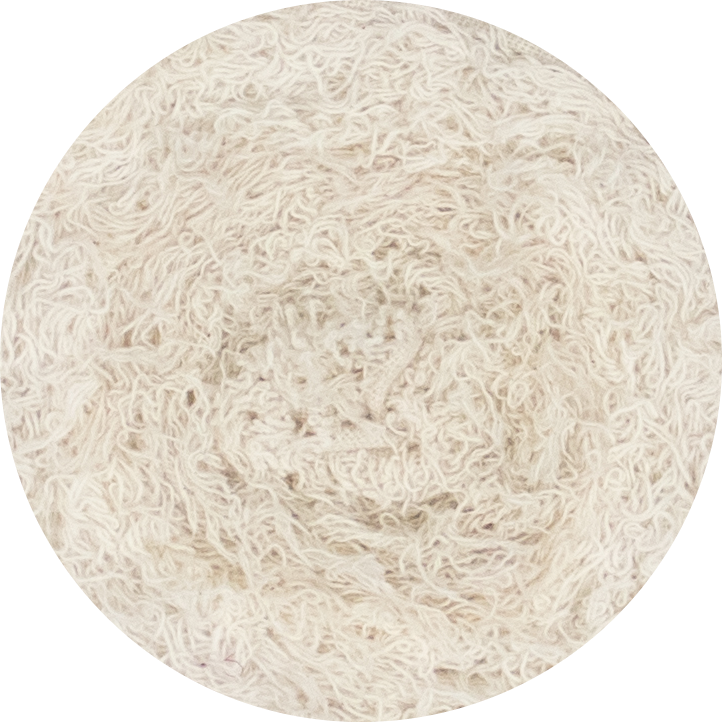 Baumwollbandrolle – Wollweiß