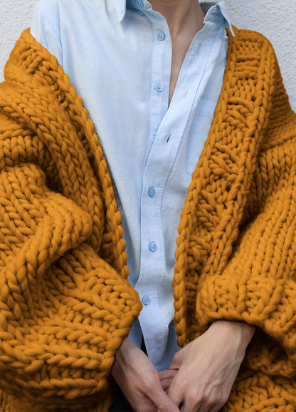 We Are Knitters Knitting Kit - Simone Cardigan in Ochre