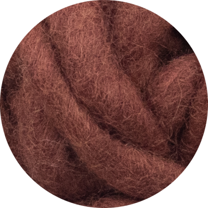 Chunky Felted Rope - Redwood