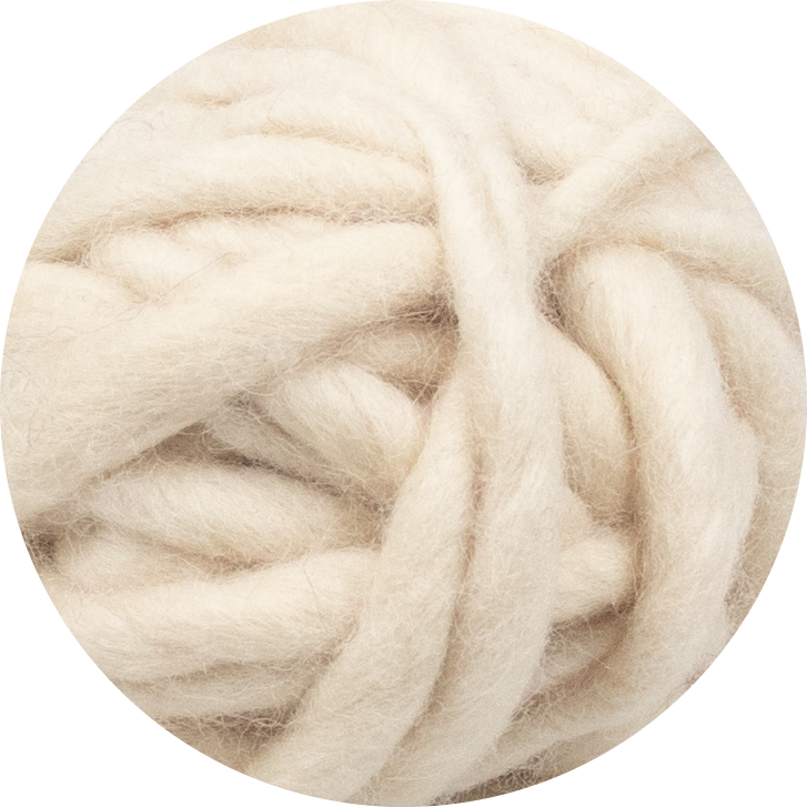 Chunky Wave Felted Yarn - Ivory