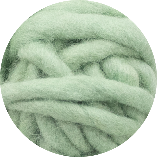 Chunky Wave Felted Yarn - Mint