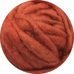 Chunky Wave Felted Yarn - Orange Rust