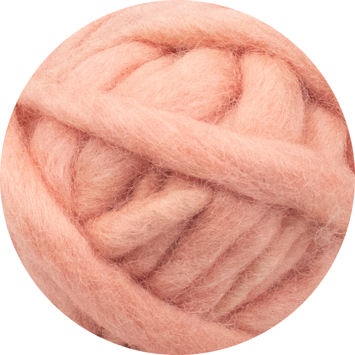 Chunky Wave Felted Yarn - Peach Blossom