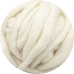 Chunky Wave Felted Yarn - Woolly White