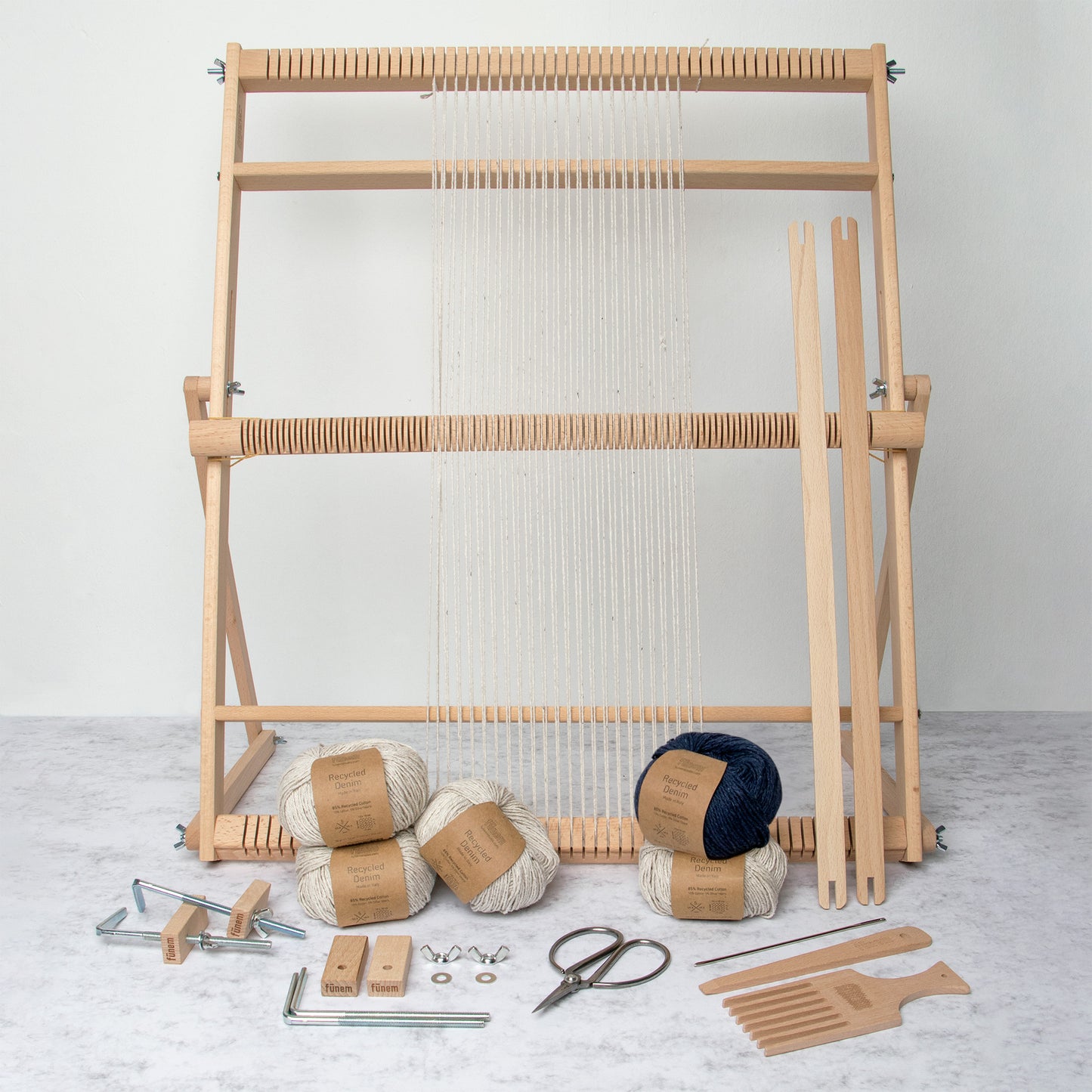 Webset für Dishcloth (x2) – Zubehör und XL-Webstuhl mit Muster