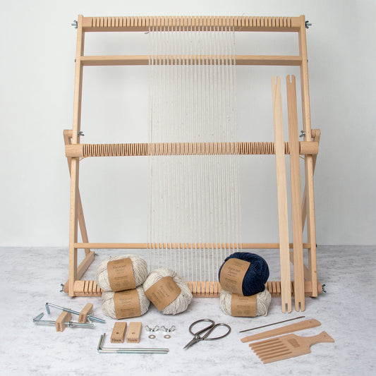 Dishcloth (x2) Weaving Kit - Supplies and Large WAK loom with Pattern