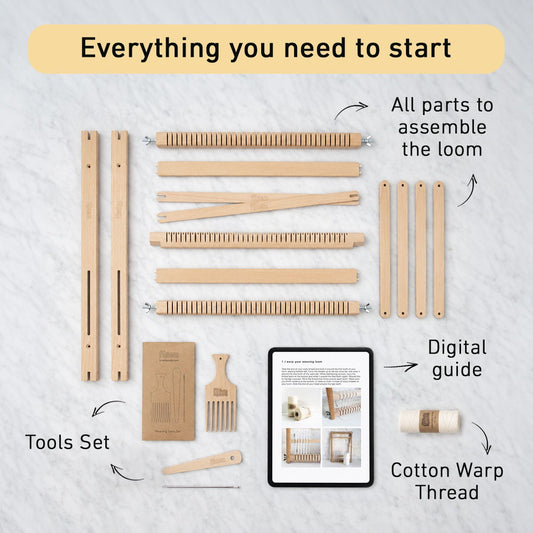 Weaving Loom All In One Kit - Small - Learn The Basics Weaving Kit