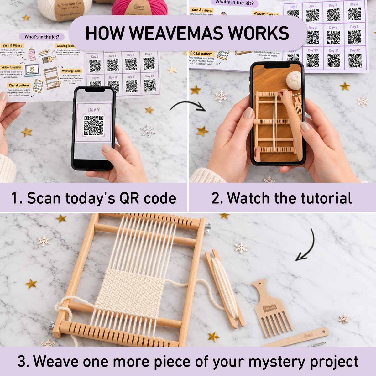 Weavemas: 12 Days of Weaving - Mystery Project Advent Calendar - Preorder