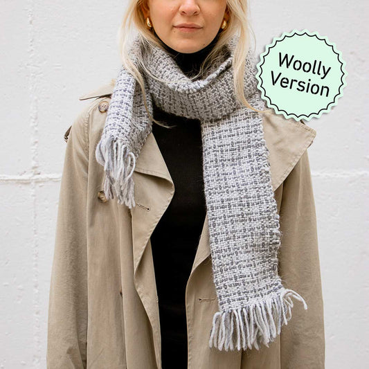 Icicle Scarf Weaving Kit - Supplies and  Medium loom with Pattern