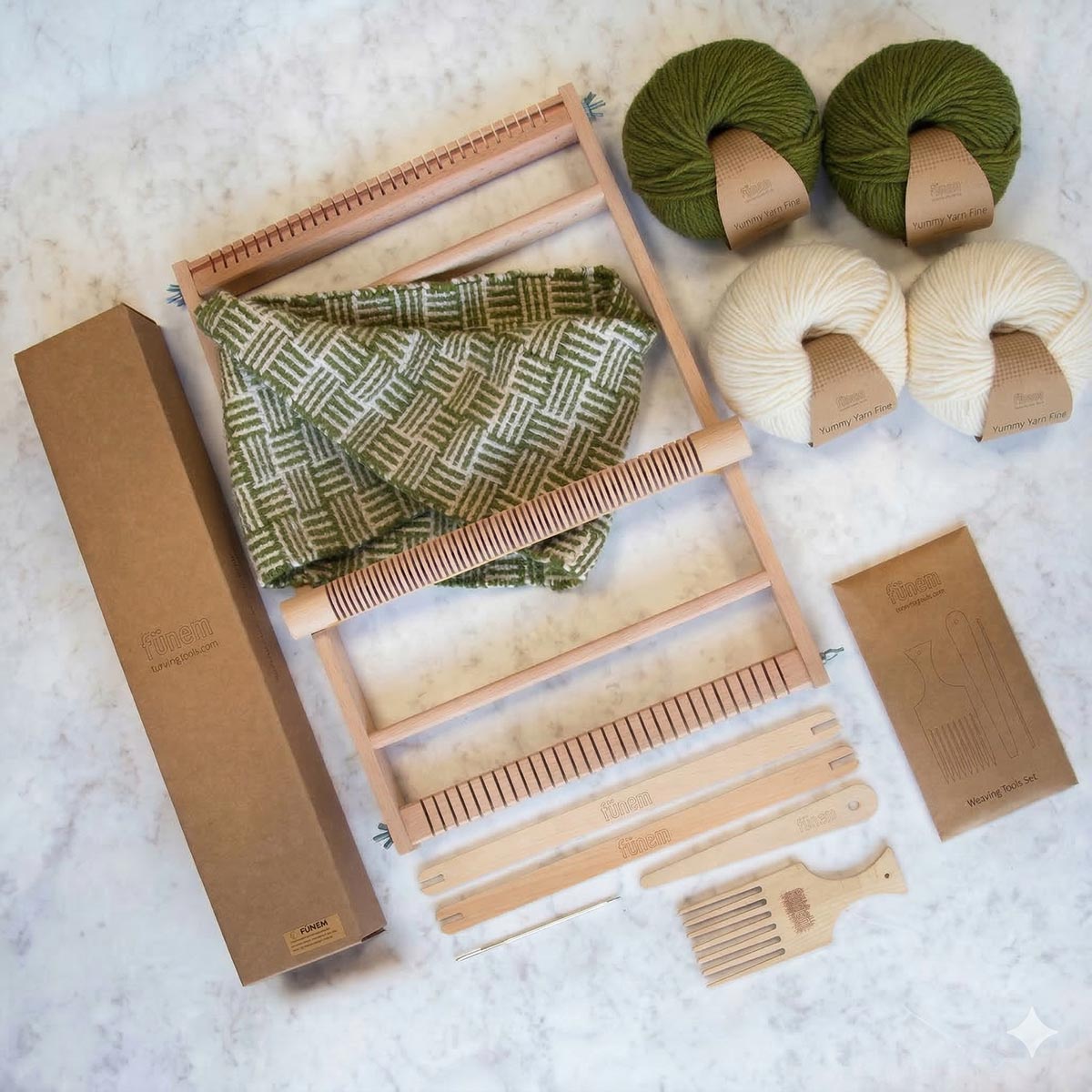 2 Kits Bundle | Icicle Scarf + Bliss Snood Weaving Kits - Supplies