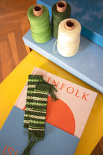 Floral Bookmark (x10) Weaving Kit - Supplies and Small WAK loom with Pattern