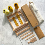 Floral Bookmark (x10) Weaving Kit - Supplies and Small WAK loom with Pattern