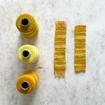 Floral Bookmark (x10) Weaving Kit - Supplies only with Pattern (no loom)