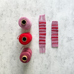 Floral Bookmark (x10) Weaving Kit - Supplies only with Pattern (no loom)