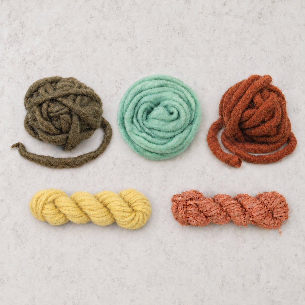 Botanical yarn sampler bag