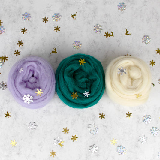 3-Pack Merino Wool Roving