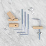 Metal Clamps + Fiber Brush + Scissors
