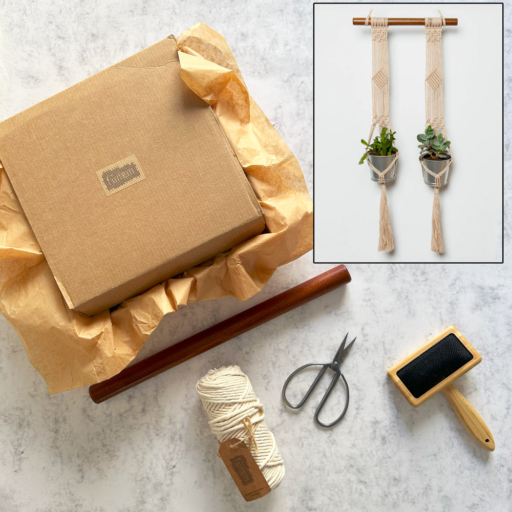 macrame plant hanger kit for beginners Macrame Plant Hanger Kit with Pattern