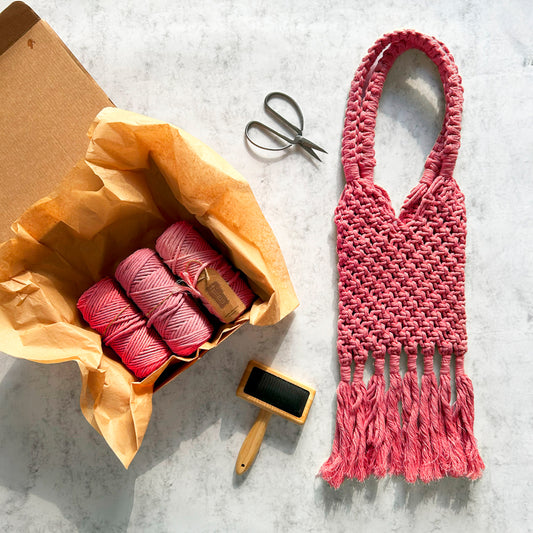 Makramee-Taschenset mit Muster - Kairo