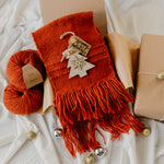 Fluffy & Icicle 2 Scarves Weaving Kit - Supplies and 1x Medium loom with Patterns