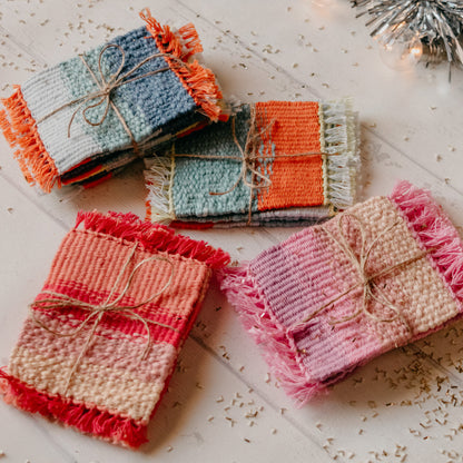 Coaster Weaving Kit with Pattern - Painted Sky Textiles x Fūnem Studio