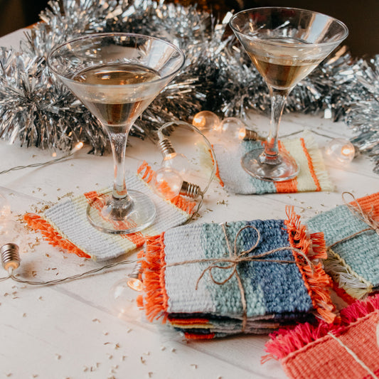 ❓🎁 Mystery Box - Set of 12 Handwoven Coasters - x Painted Sky Textiles