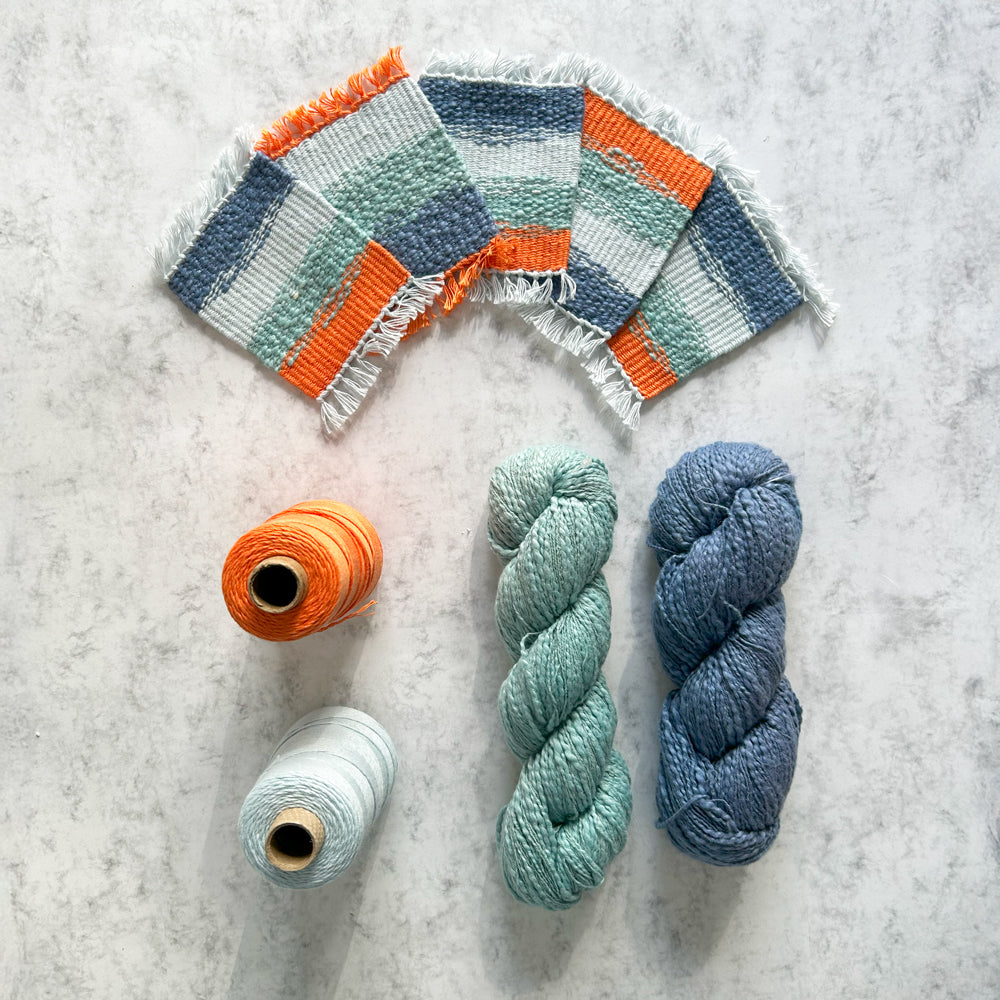 Coaster Weaving - Supplies with pattern - Painted Sky Textiles x Fūnem Studio