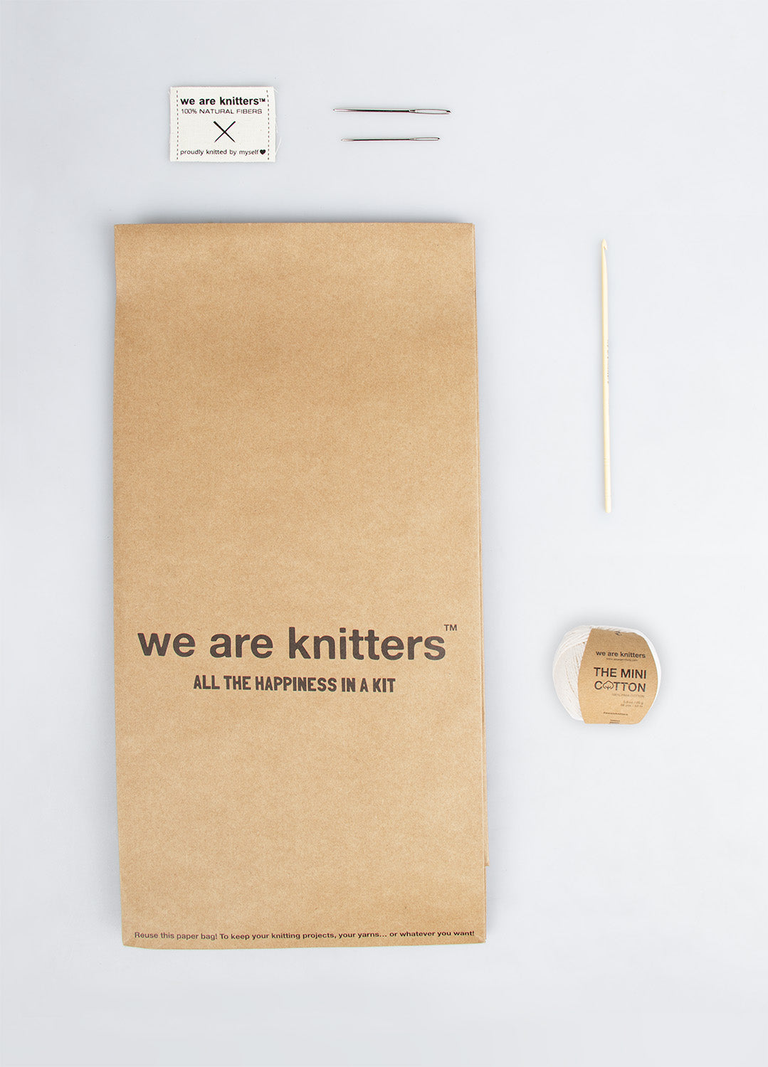 We Are Knitters Crochet Kit - Oink Amigurumi Kit in Salmon and Black