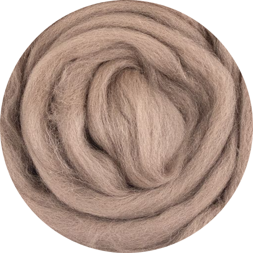 Organic Merino Wool Roving - Mocca
