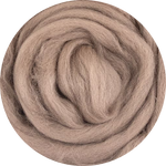 Organic Merino Wool Roving - Mocca