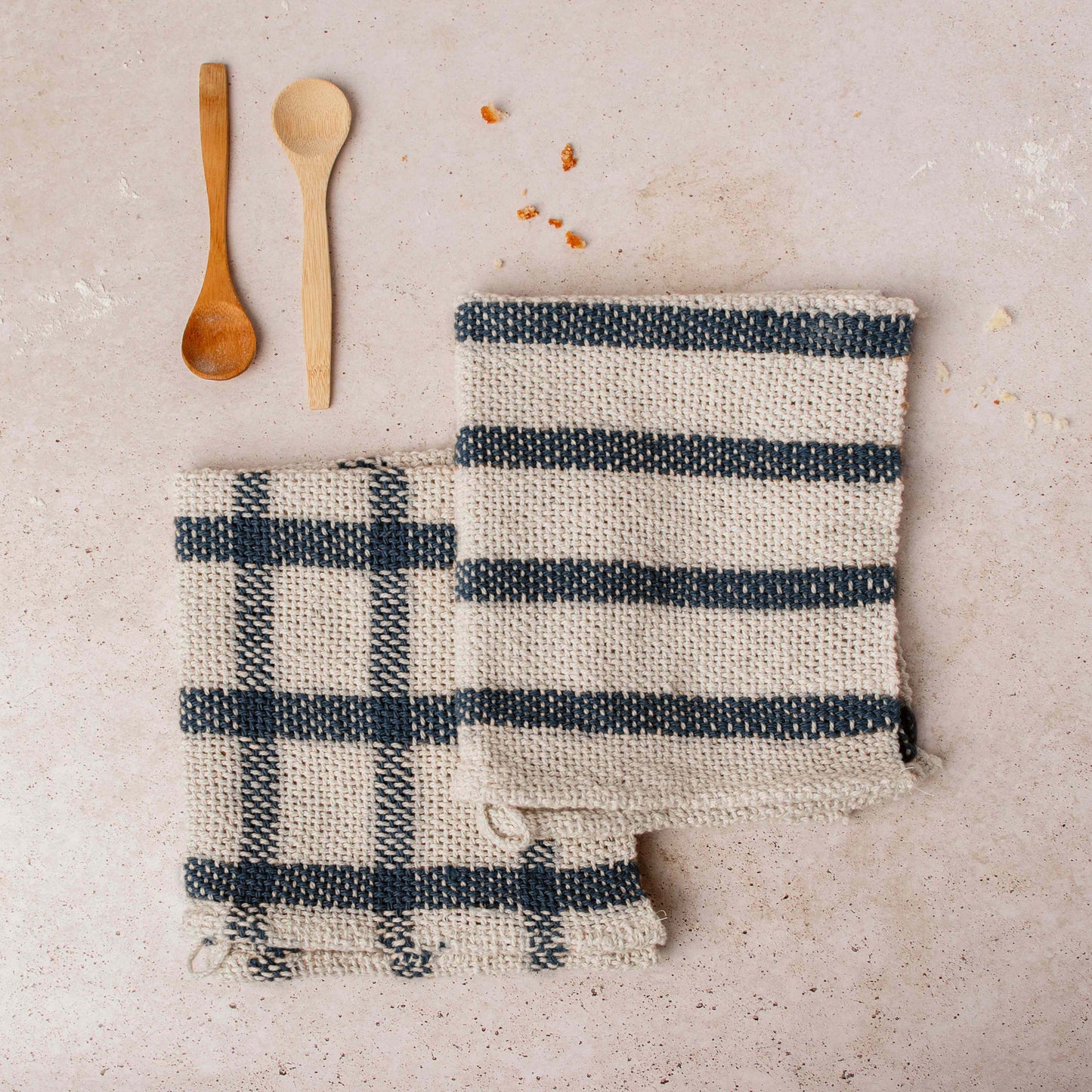 Webset für Dishcloth (x2) - Lieferung nur mit Schnittmuster (ohne Webstuhl)