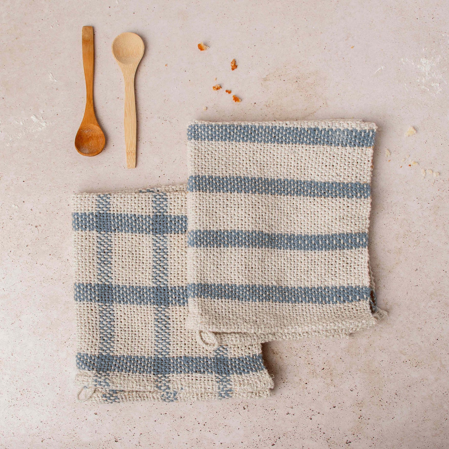 Webset für Dishcloth (x2) - Lieferung nur mit Schnittmuster (ohne Webstuhl)