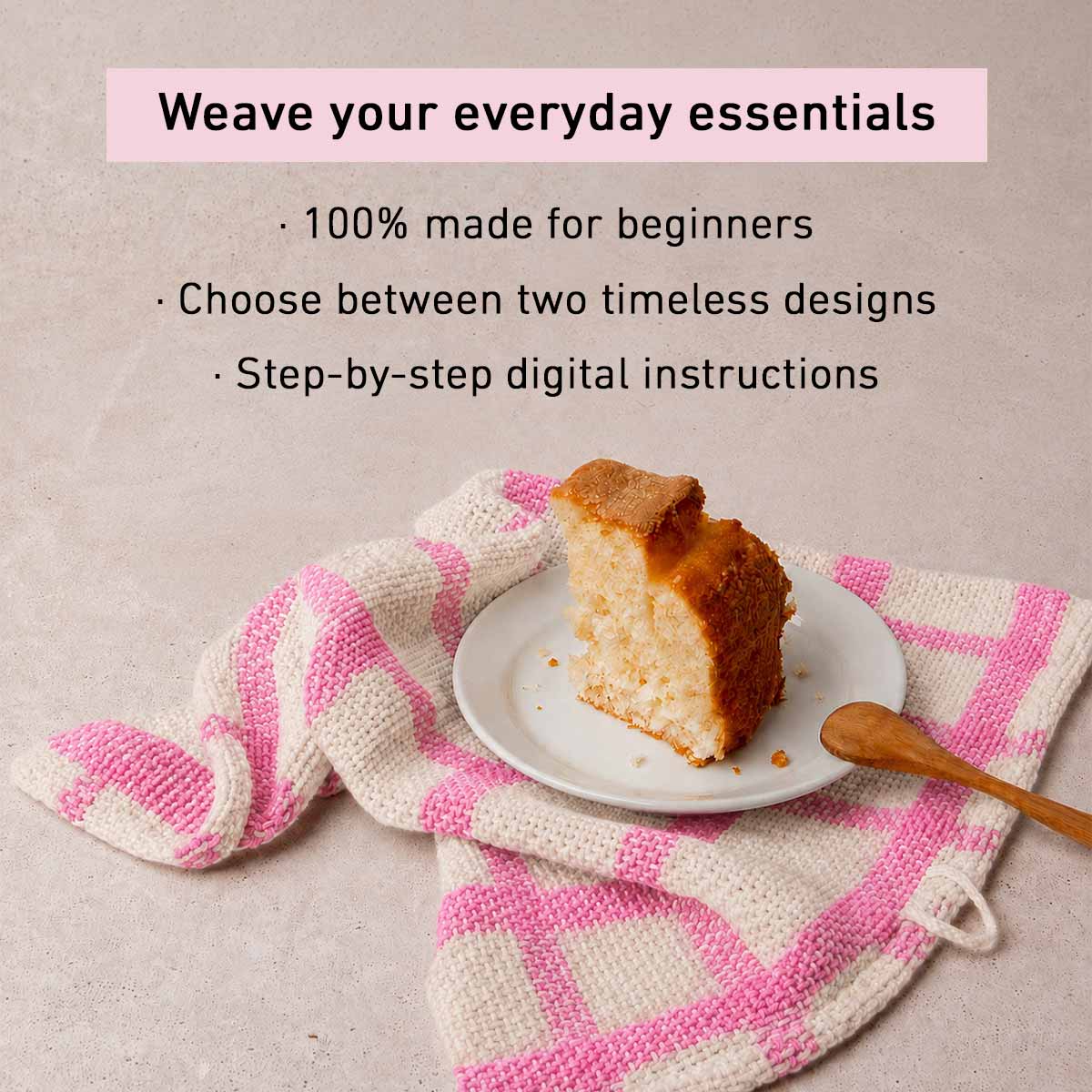 Dishcloth (x2) Kit - Large WAK loom with Woven Yarn