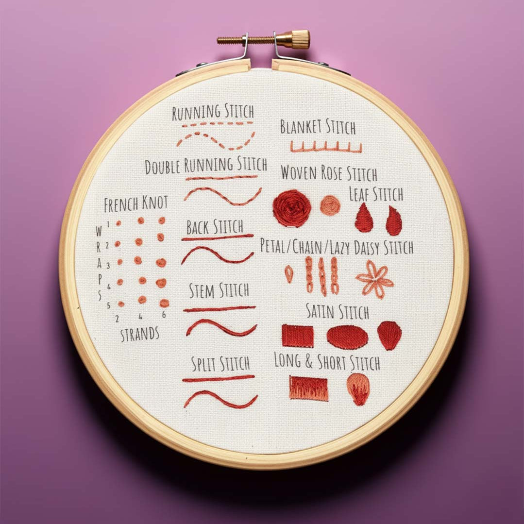 Stitch Sampler #1 Embroidery Kit - Coming Soon