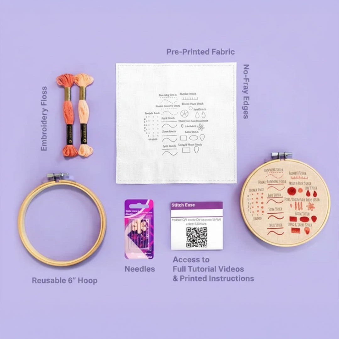 Stitch Sampler #1 Embroidery Kit - Coming Soon