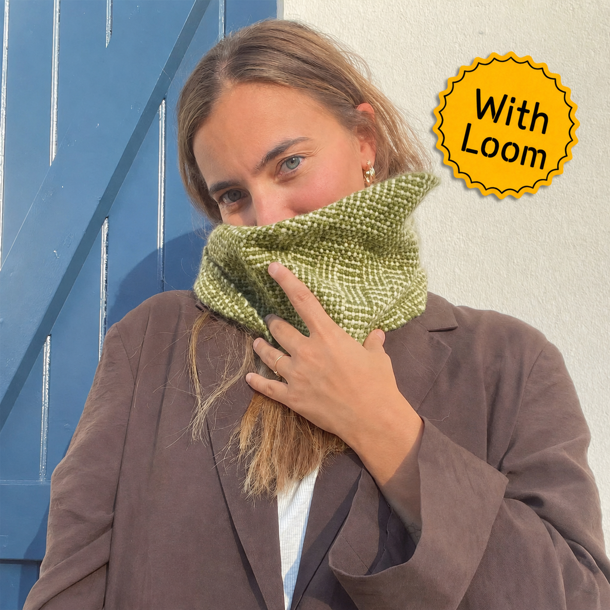 Bliss Snood Weaving Kit - Supplies and Medium loom with Pattern x Tunkiwellness -Yummy Version